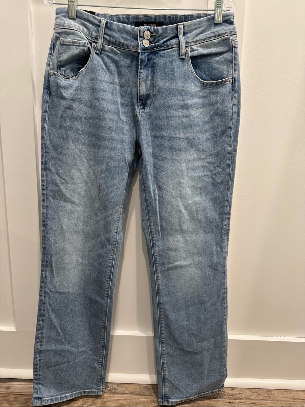 Hudson Jeans Light Blue Double-Button Waist Denim Size 10